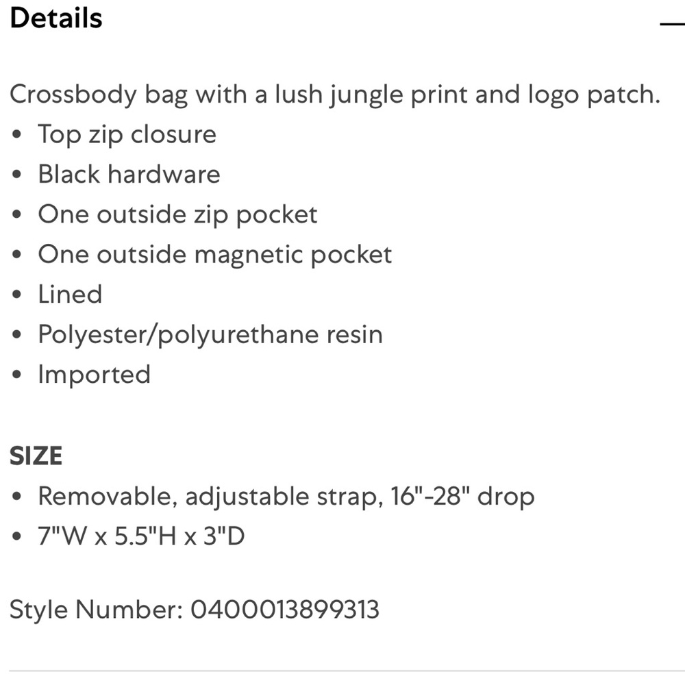 Versace Jeans Collection unisex jungle logo multicolor adjustable crossbody - Picture 15 of 15